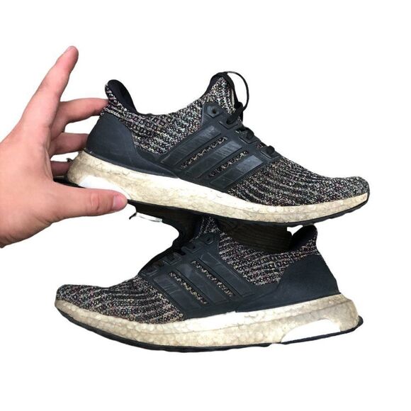 RARE 2018 Adidas Ultra Boost 3.0 Black Carbon Ash Silver Size 8 - Picture 6 of 16